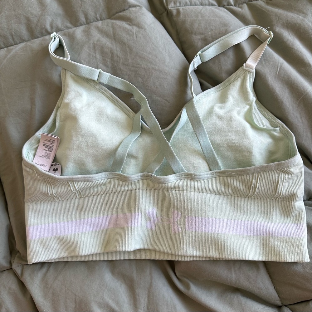 Under Armour Mint Sports Bra with Supportive Band - Picture 2 of 3